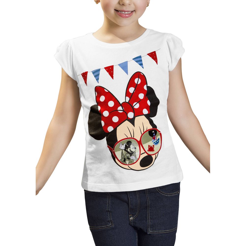 Playera Minnie Mouse Mujer PLAYERA ESTAMPADO MINNIE MOUSE BLANCO 1277173 - Andrea