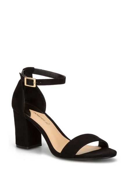 Tacones 2025 negros sandalia