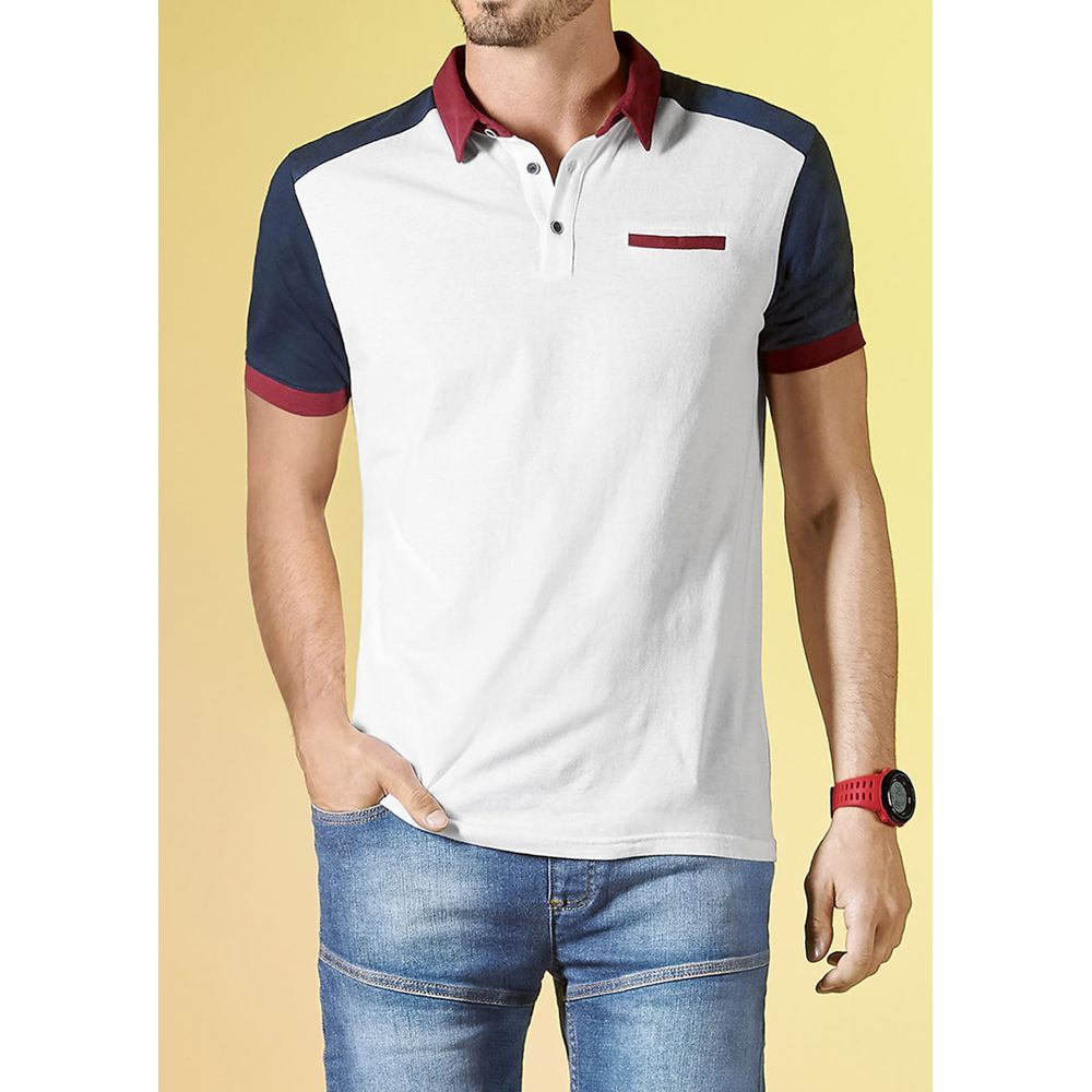 playera polo blanco