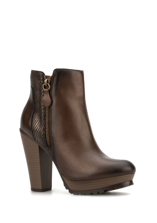 DARK BROWN ANKLE BOOT 2397382 -  5