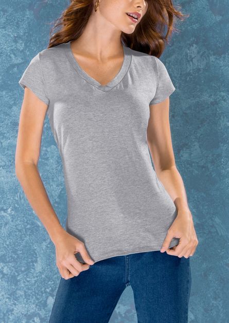 playera gris mujer