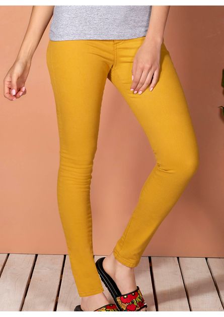 Amarillo Mujer - Ropa - Pantalones – Andrea US