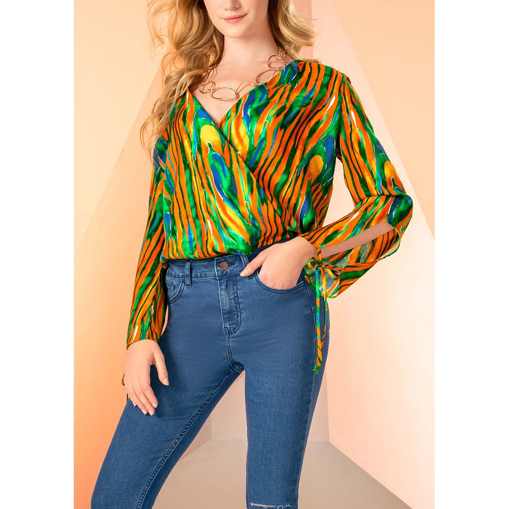 blusa multicolor