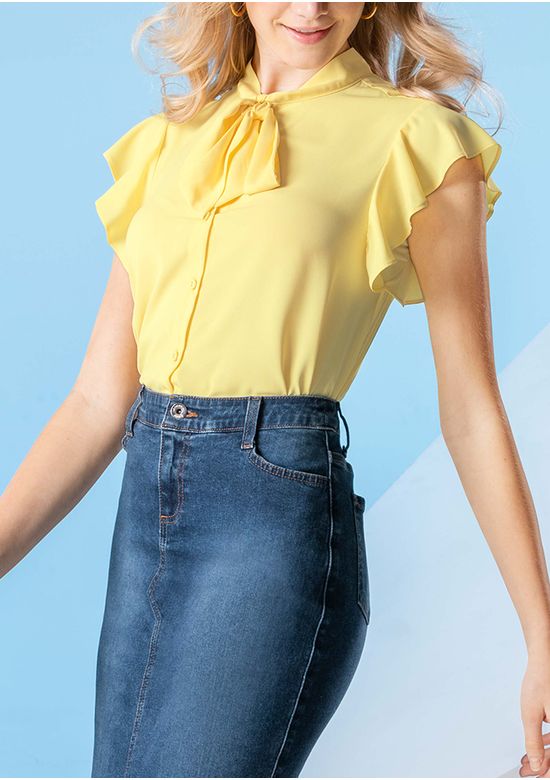 YELLOW BLOUSE 2918761 - XLG
