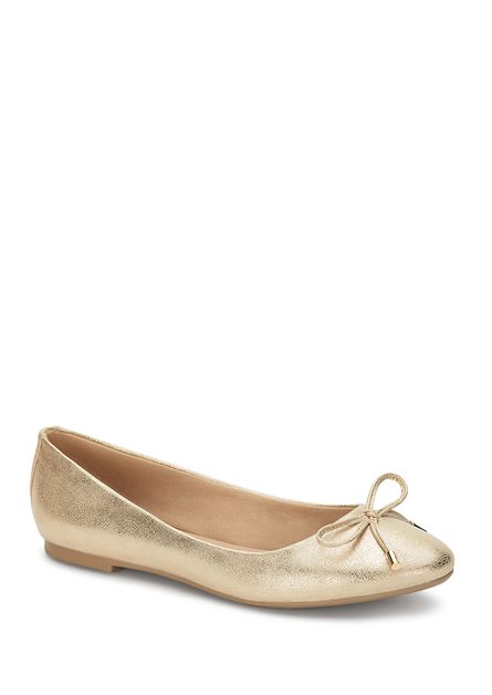 Ancho Normal Mujer - Zapatos - Flats Oro – Andrea US