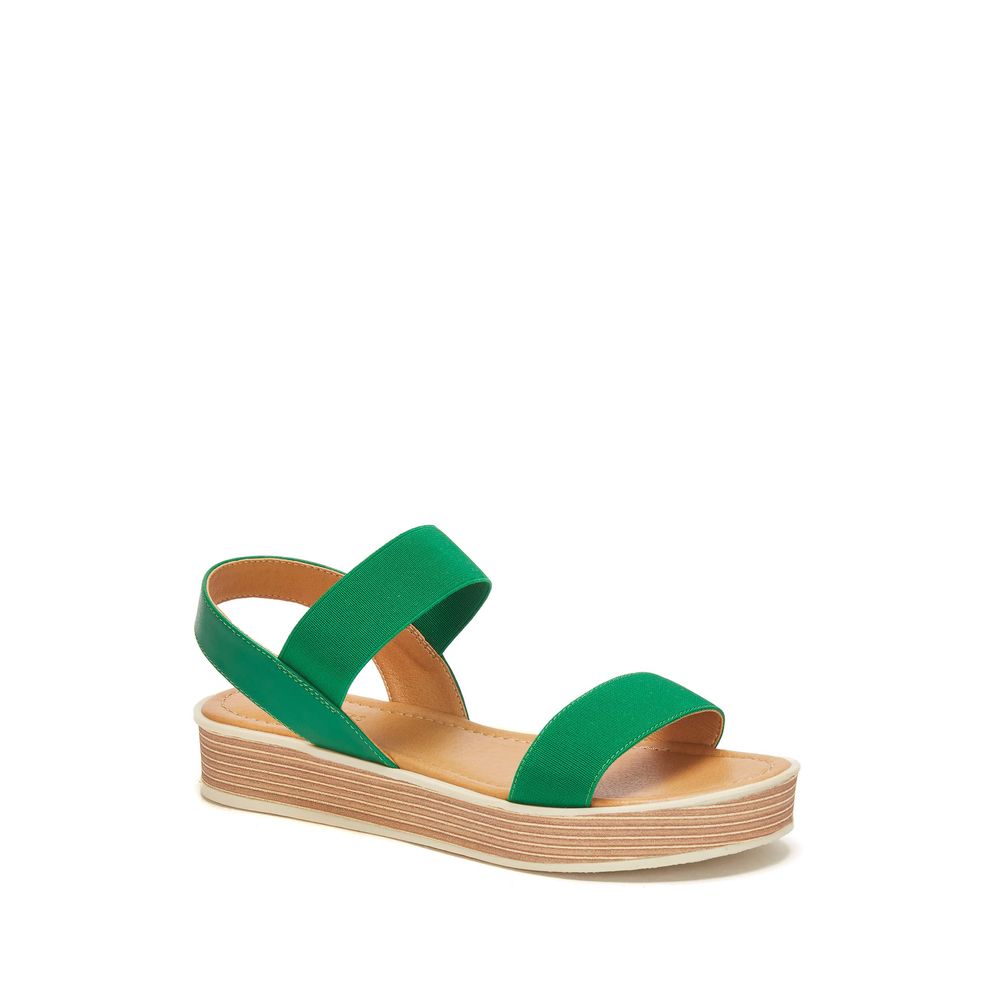 Sandalia plataforma hot sale verde