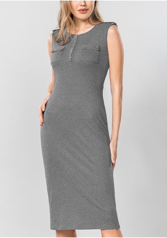 VESTIDO GRIS 3195581 - Andrea