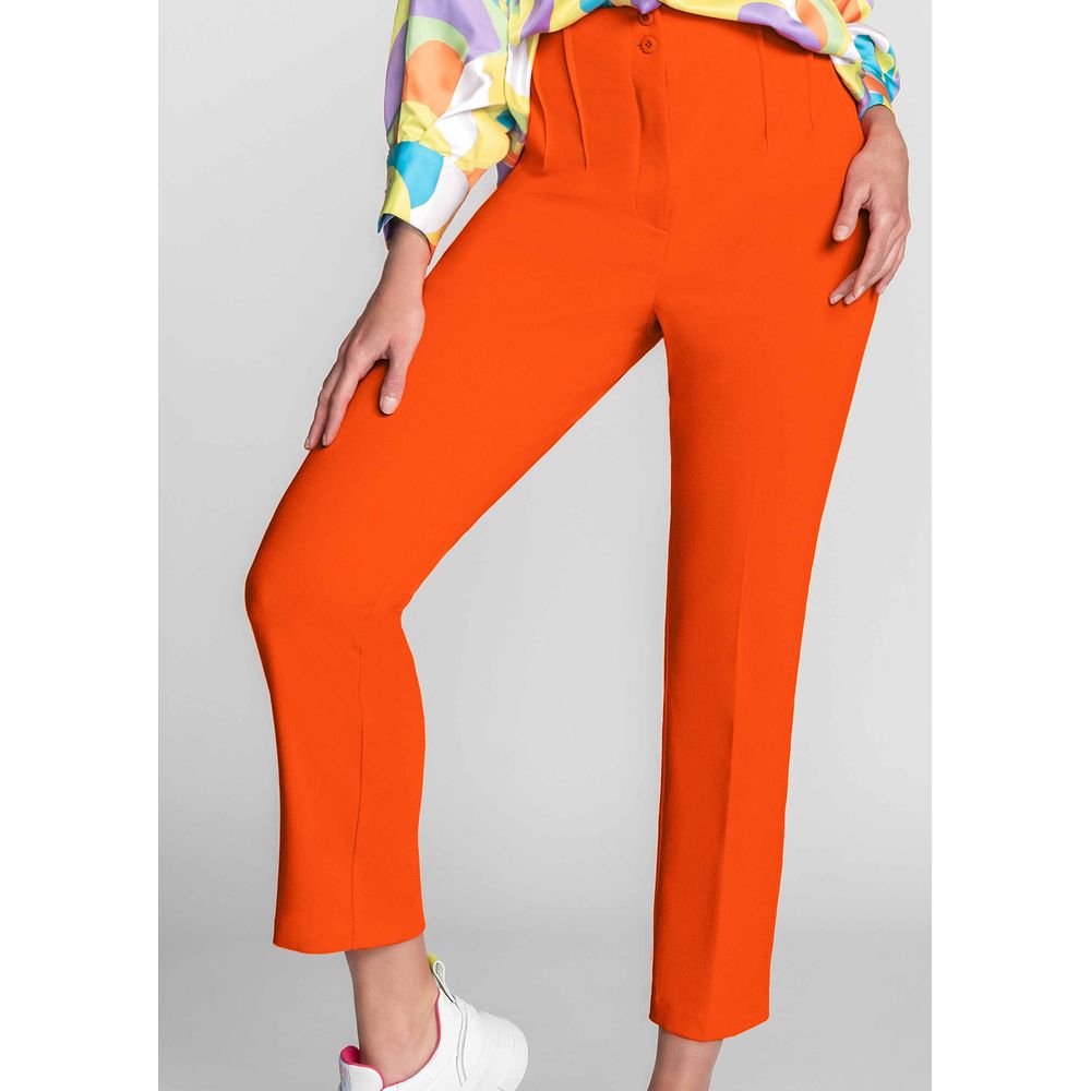 Pantalon De Gabardina - 8 Oz. Color Naranja - T/38