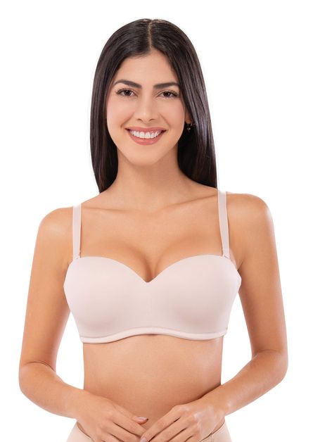 Brasier Mujer Bali Satinado Rosa - Varias Tallas