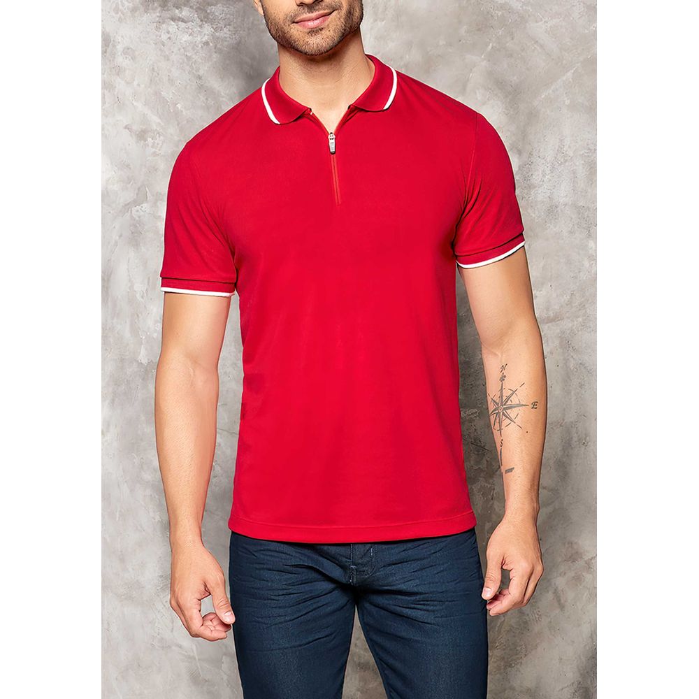 Playera discount polo rojo