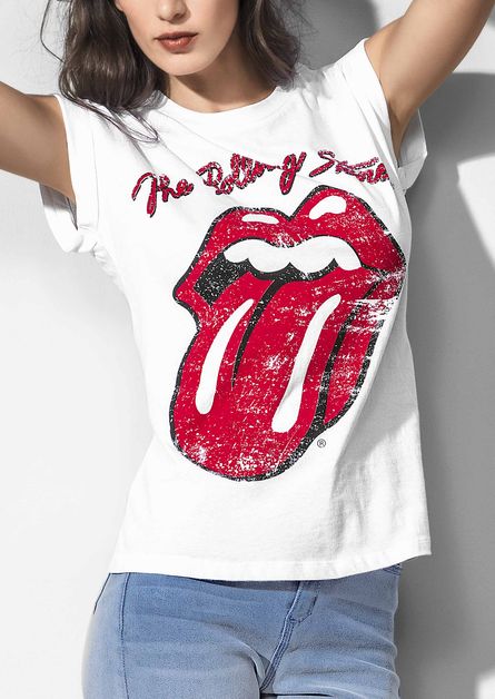 playera rolling stones mujer