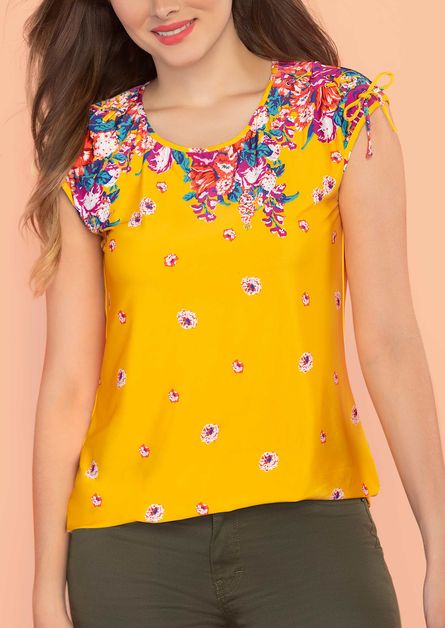 blusas color mostaza 2019