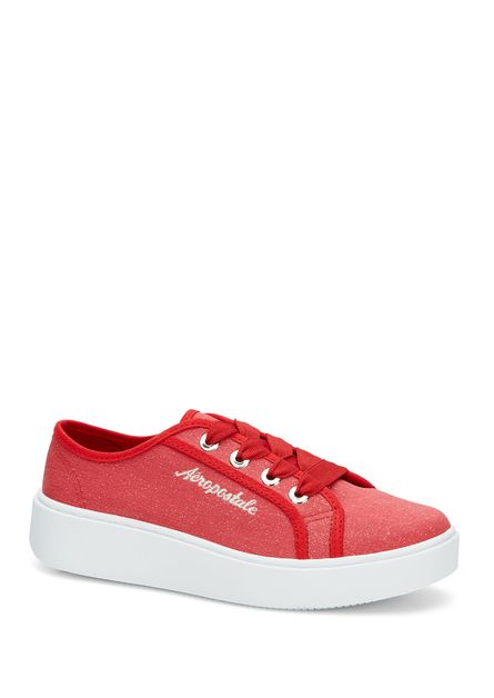 zapatos rojos de plataforma