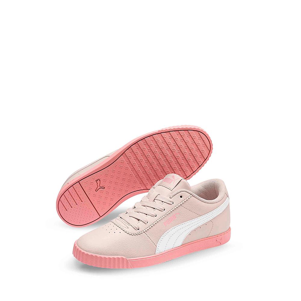 tenis puma rosa con liston