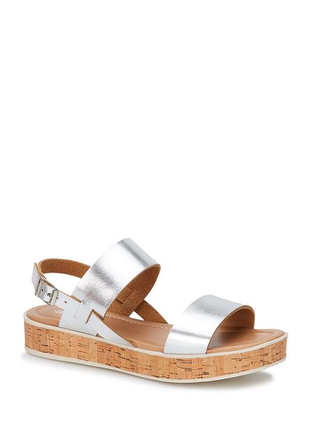 Mujer - Zapatos - Sandalias Casual Plata – Andrea